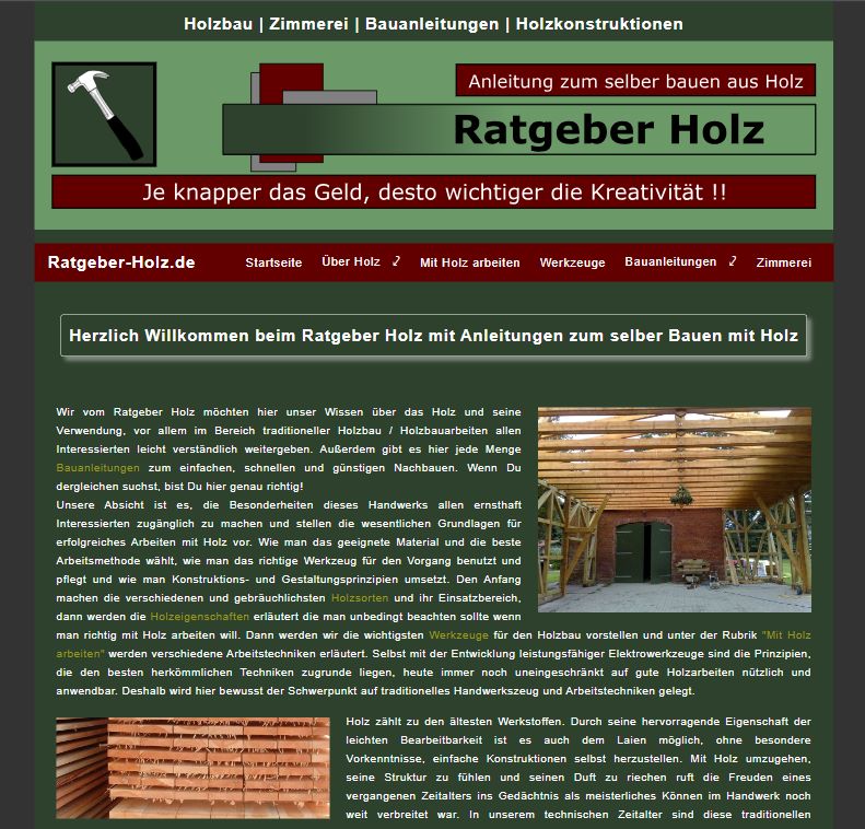 Website Ratgeber Holz